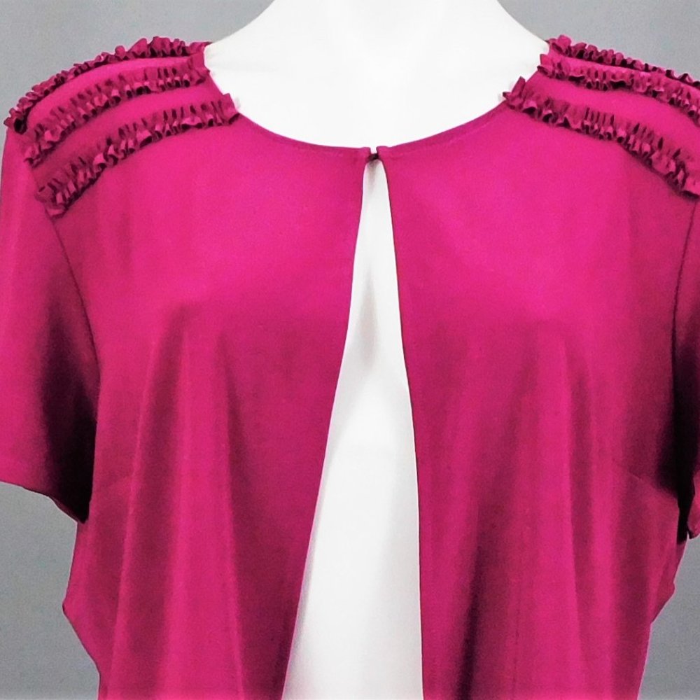Danny & Nicole Women Cardigan Purple 16 - Picture 2 of 6